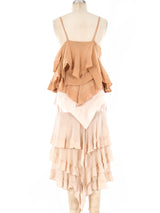 Yves Saint Laurent Tiered Chiffon Dress Dress arcadeshops.com