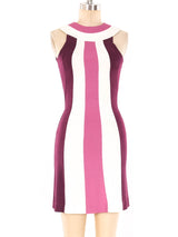 Balenciaga Colorblock Striped Jersey Dress Dress arcadeshops.com