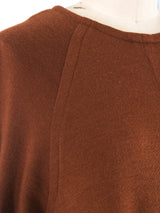 Bill Blass Cognac Sweater Dress Dress arcadeshops.com
