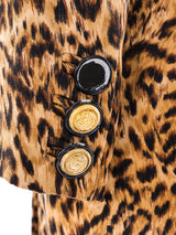 Gianni Versace Leopard Printed Blazer Dress Dress arcadeshops.com