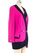 Gianni Versace Fuschia Crepe Jacket Jacket arcadeshops.com