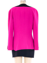 Gianni Versace Fuschia Crepe Jacket Jacket arcadeshops.com