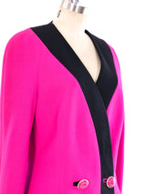 Gianni Versace Fuschia Crepe Jacket Jacket arcadeshops.com