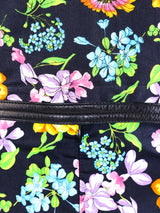 Gianni Versace Floral Printed Leather Vest Ensemble Suit arcadeshops.com