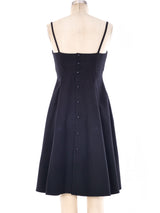 Thierry Mugler Buckle Accent Babydoll Dress Dress arcadeshops.com
