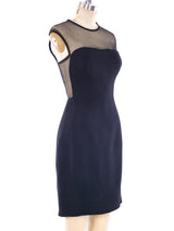 Gianni Versace Net Neckline Dress Dress arcadeshops.com