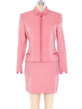 Gianni Versace Candy Striped Ensemble Suit arcadeshops.com