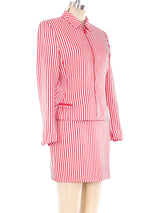 Gianni Versace Candy Striped Ensemble Suit arcadeshops.com