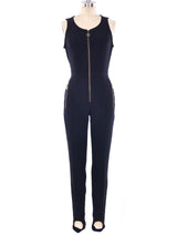 Moschino Logo Stirrup Jumpsuit Suit arcadeshops.com