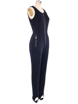 Moschino Logo Stirrup Jumpsuit Suit arcadeshops.com