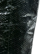 Black Snakeskin Heeled Boots Accessory arcadeshops.com