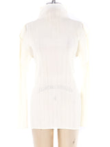 Issey Miyake Pleats Please Ivory Plisse Top Top arcadeshops.com