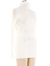 Issey Miyake Pleats Please Ivory Plisse Top Top arcadeshops.com