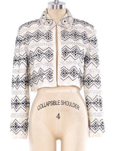Embellished Cropped Jacket Jacket arcadeshops.com