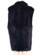 Chocolate Fur Longline Vest Jacket arcadeshops.com