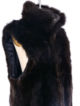 Chocolate Fur Longline Vest Jacket arcadeshops.com