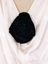 Oscar de la Renta Polka Dot Jacquard Silk Gown Dress arcadeshops.com