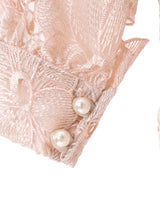 Ivory Floral Lace Midi Dress Dress arcadeshops.com