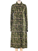 Hermes Equestrian Printed Shirt Dress Dress arcadeshops.com