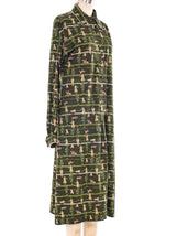 Hermes Equestrian Printed Shirt Dress Dress arcadeshops.com