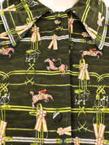 Hermes Equestrian Printed Shirt Dress Dress arcadeshops.com