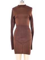 Alaia Heathered Knit Bodycon Dress Dress arcadeshops.com