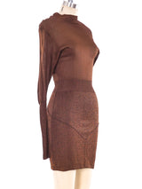 Alaia Heathered Knit Bodycon Dress Dress arcadeshops.com
