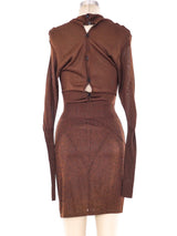 Alaia Heathered Knit Bodycon Dress Dress arcadeshops.com