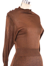 Alaia Heathered Knit Bodycon Dress Dress arcadeshops.com