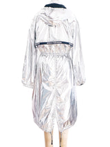 Paco Rabanne Silver Drawstring Hooded Jacket Jacket arcadeshops.com
