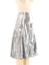 Christian Dior Silver Lurex Shorts Bottom arcadeshops.com