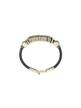 Sterling Beaded Leather Bangle Accessory arcadeshops.com