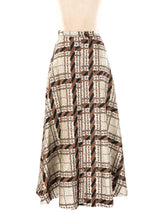 Rope Pattern Brocade Maxi Skirt Bottom arcadeshops.com