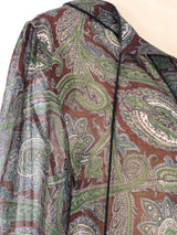 Saint Laurent Paisley Printed Blouse Top arcadeshops.com