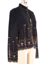 Roberto Cavalli Handpainted Suede Jacket Jacket arcadeshops.com