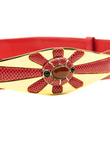 Judith Leiber Lizard Skin Belt Accessory arcadeshops.com