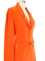 Thierry Mugler Belted Crepe Dress Dress arcadeshops.com