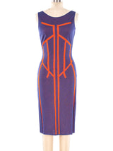 Thierry Mugler Graphic Knit Dress Dress arcadeshops.com