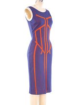 Thierry Mugler Graphic Knit Dress Dress arcadeshops.com