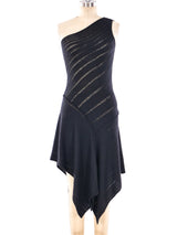 Laura Biagiotti One Shoulder Knit Dress Dress arcadeshops.com