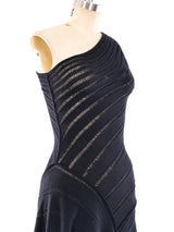Laura Biagiotti One Shoulder Knit Dress Dress arcadeshops.com