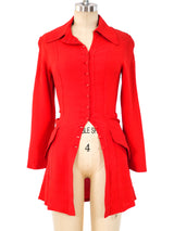 Ossie Clark Coral Crepe Top Top arcadeshops.com