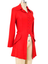 Ossie Clark Coral Crepe Top Top arcadeshops.com