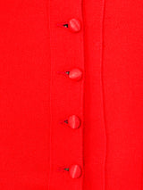 Ossie Clark Coral Crepe Top Top arcadeshops.com