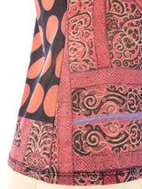 Issey Miyake Tribal Print Mesh Tee Top arcadeshops.com