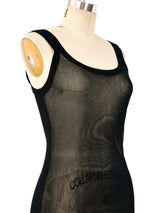 Jean Paul Gaultier Mesh Tank Dress Dress arcadeshops.com