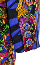 Gianni Versace Optical Baroque Printed Skirt Suit Suit arcadeshops.com