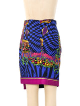 Gianni Versace Optical Baroque Printed Skirt Suit Suit arcadeshops.com