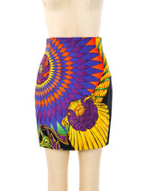 Gianni Versace Tropical Baroque Printed Skirt Suit Suit arcadeshops.com