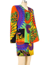 Gianni Versace Tropical Baroque Printed Skirt Suit Suit arcadeshops.com